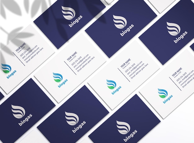 Minimal business cards mockup