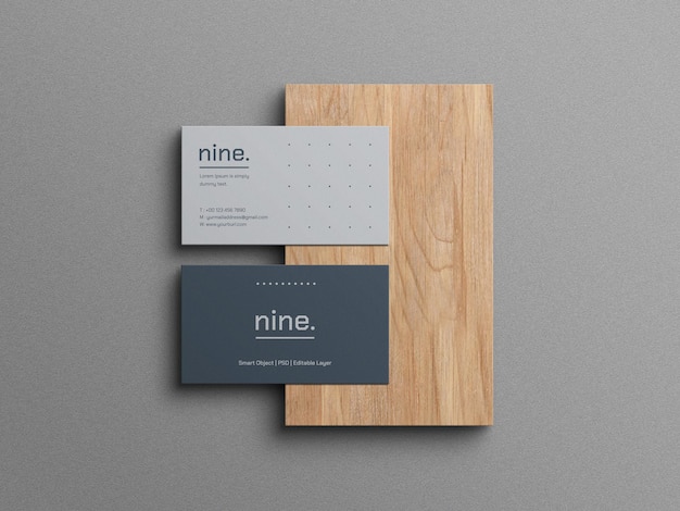 Minimal business cards mockup