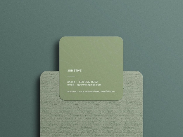 Minimal business cards mockup