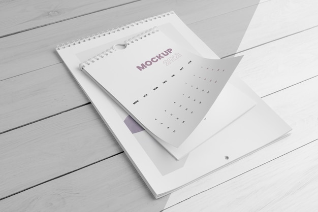 minimal calendar mock-up assortment