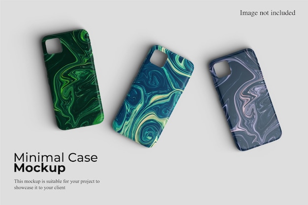 Minimal case smartphone mockup design isolated