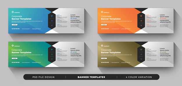 PSD minimal clean business banner