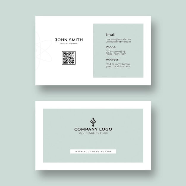 PSD minimal and clean business card template