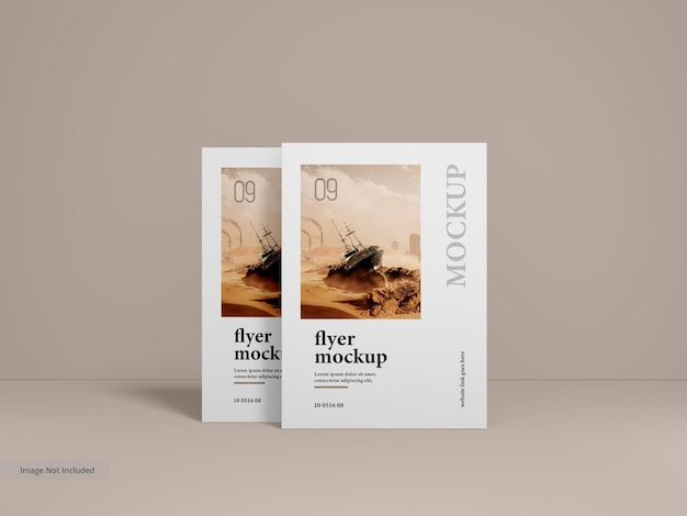 Minimal corporate flyer mockup