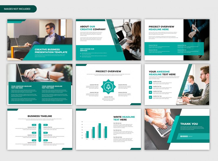 PSD minimal creative startup and business presentation template