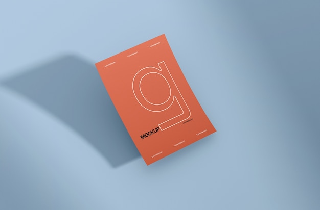 Mockup di brochure doppia minima