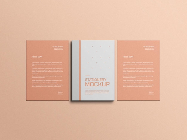 File minimo con mockup di carta intestata