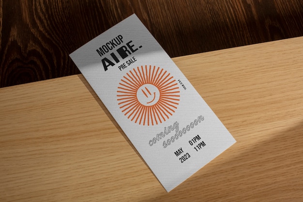 Minimal flyer mockup design