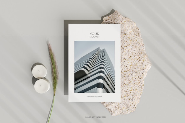 Minimal flyer poster mockup