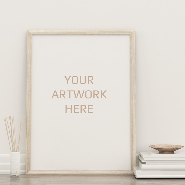 minimal Frame mockup with white background