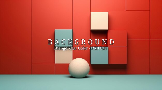 PSD minimal geometric background dynamic shapes composition generative ai