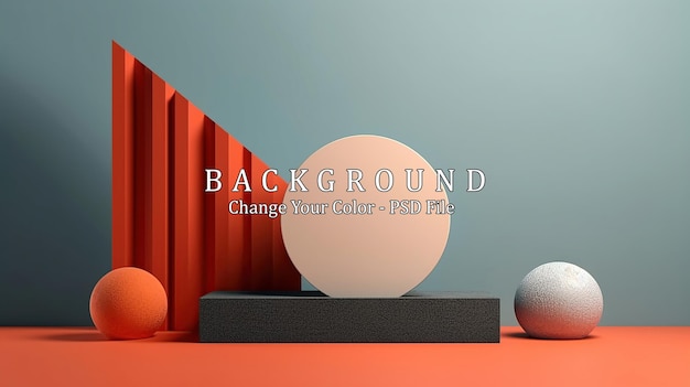 Minimal geometric background Dynamic shapes composition Generative AI