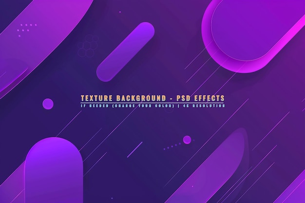 PSD minimal geometric gradient colors on transparent background