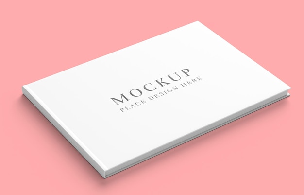 minimal greeting card mockup on pink background