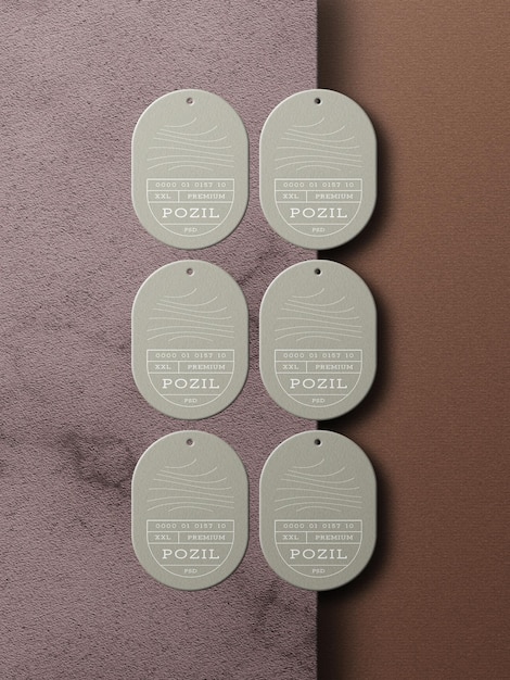 Minimal Hanging Price Tag Mockup