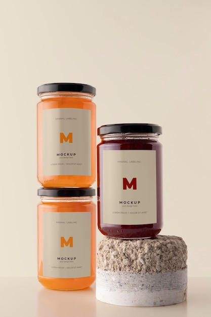 Minimal jar labeling mockup