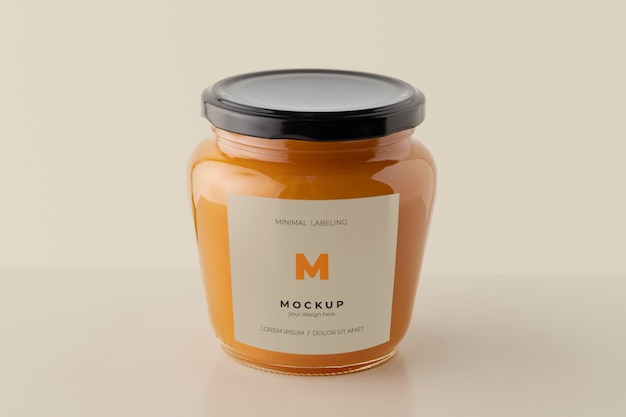 Minimal jar labeling mockup