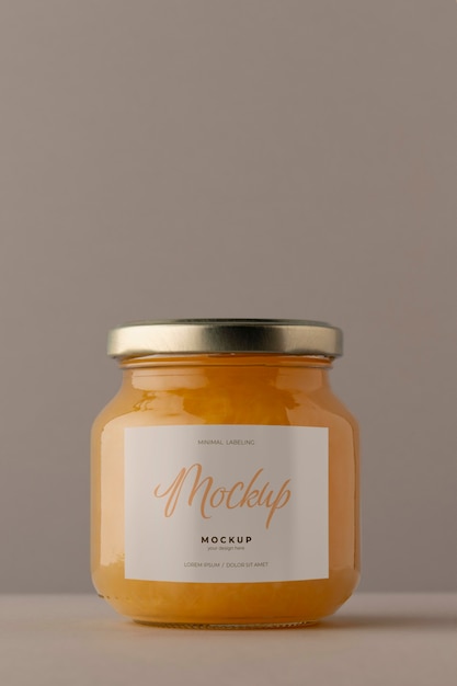 Minimal jar labeling mockup