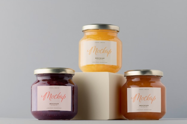 Minimal jar labeling mockup