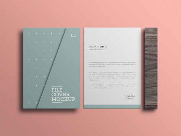 Mockup minimo di carta intestata