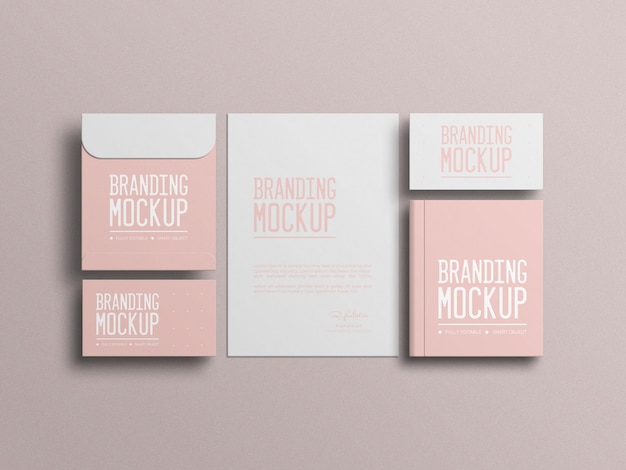 Carta intestata minimale con busta mockup