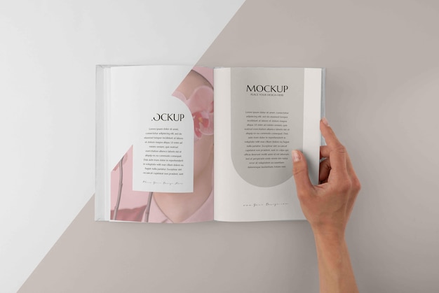 PSD minimal mock-up book assortment