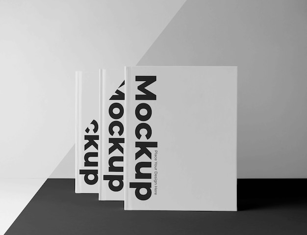 PSD minimal mock-up book composition