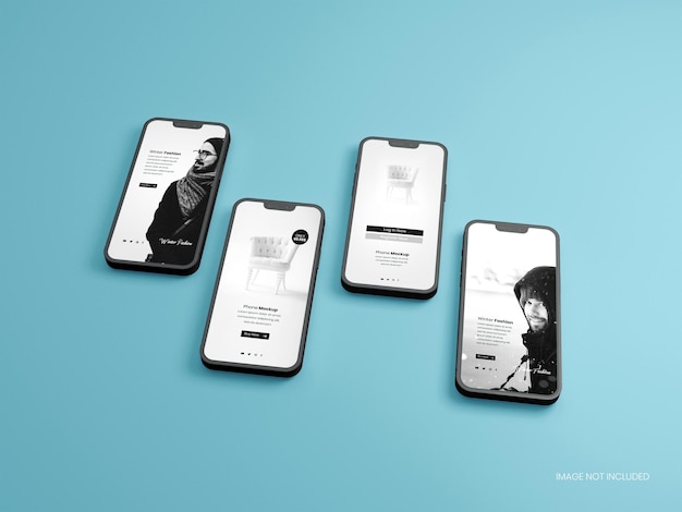 PSD mockup di smart phone minimal e moderno