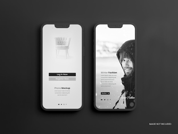 Mockup di smart phone minimal e moderno