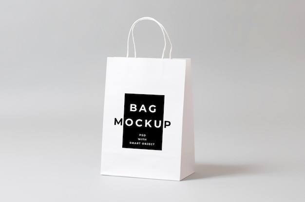 Minimal paper bag mock up