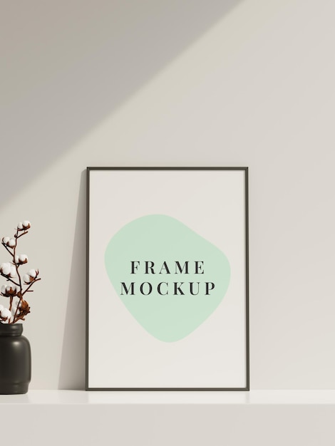 Minimal photo frame mockup