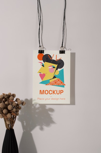 PSD mockup decorativo poster minimo