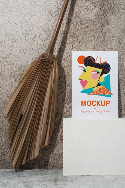 Mockup decorativo poster minimo