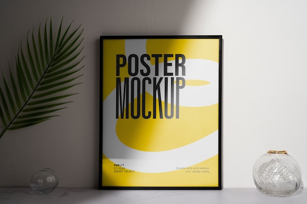 Design minimale del mock-up del poster