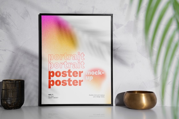 Minimal poster mock-up design