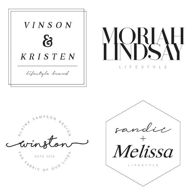 Minimal Premade Logo PSD
