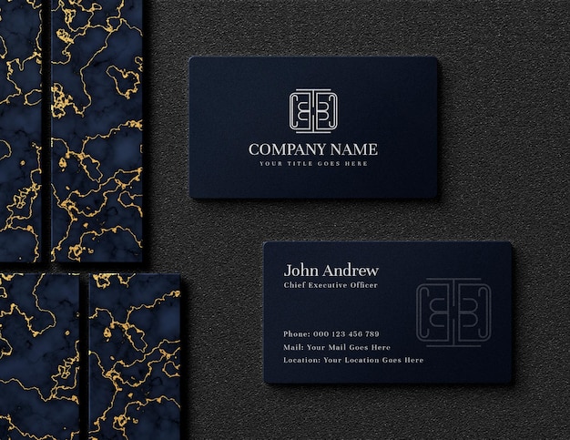 PSD minimal and professional business card mockup