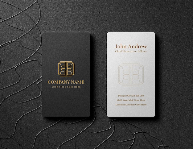 Minimal and professional business card mockup