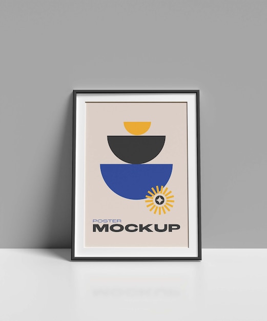 Minimal scene poster mockup