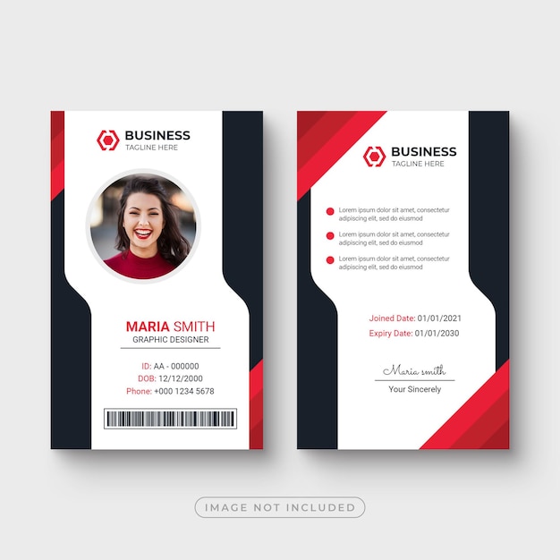 PSD minimal and simple business id card template