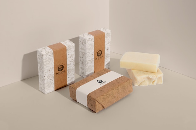 Minimal soap labeling mockup