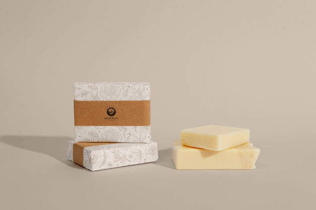 PSD minimal soap labeling mockup