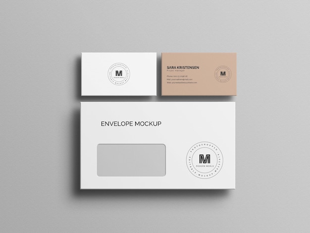 Mockup minimale di cancelleria