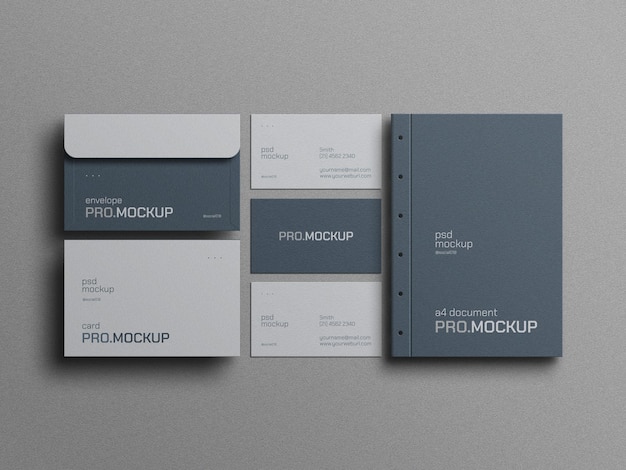 Minimal stationery mockup