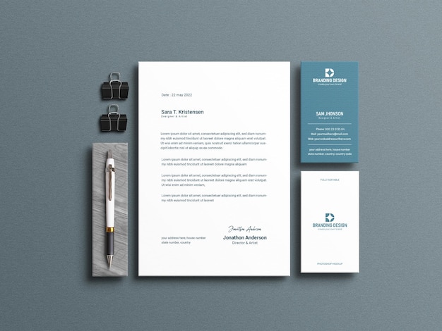Minimal Stationery Mockup