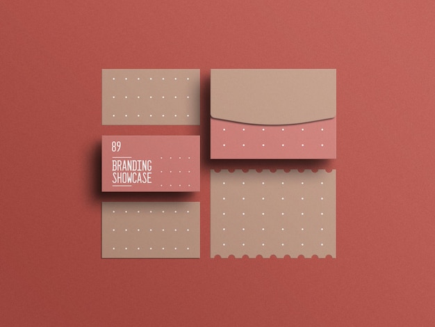 Mockup di cancelleria minimale