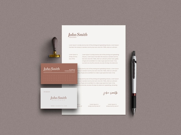 Minimal Stationery Mockup