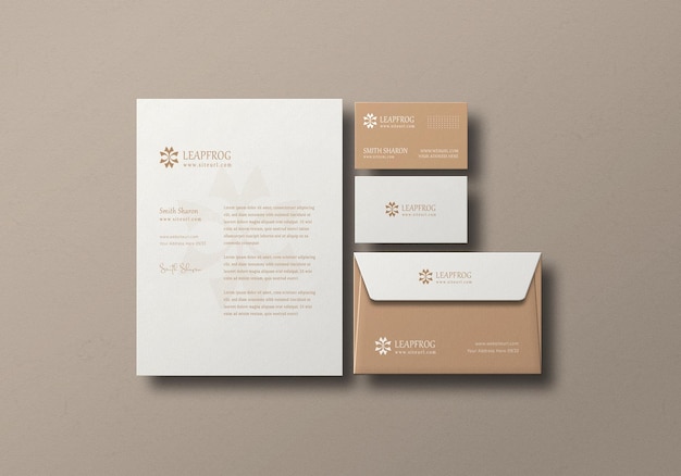 Minimal Stationery Set Mockup