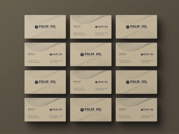 PSD minimal stationery set mockup