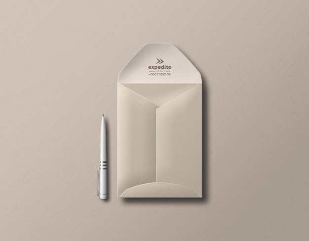 Mockup di set di cancelleria minimo